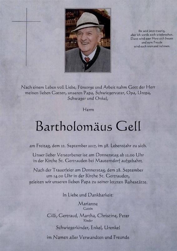 Gell Bartholomäus
